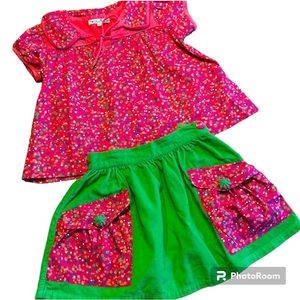 Lola et Moi French Boutique Corduroy Set Size 4-5